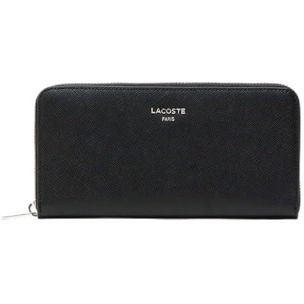 Amazon | Lacoste Chantaco Slim Zip Wallet, Marmotte | 財布