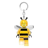 LEGO ミニフィギュア Lサイズ 高さ3インチ フィギュア キーチェーン ライト - バンブルビーガール (KE211H), イエロー, Large - 3 inches tall