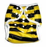 One Size Fit All- Diaper Covers for Prefolds or Regular Inserts PUL - BUSY BEE by BubuBibi
