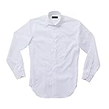 [HITOYOSHI(ヒトヨシ)/HITOYOSHI WHITE]人吉シャツ ドビーストライプ カッタウェイシャツ SLIM FIT 長袖(ホワイト/39-86)[HW9S-CW-06]