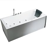 アリエルam154jdtsz-l-70 Platinum 71 "自立アクリルWhirlpool Bathtub with C、 60 Or More Gallons ホワイト AM154JDTSZ-