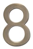 Architectural Mailboxes 3585AB-8 Solid Cast Brass 5 in. Antique Brass Floating House Number 8