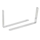 uxcell　角ブラケット　アングルブラケット　取り付けシェルフ　L字型　ステンレススチール　300mm x 160mm　2個