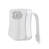 ZooooM トイレ LED 人感 センサー 搭載 カラフル 便器 便座 お手洗い 間接 照明 ライト モーション インテリア カフェ 電池式 取り付け 簡単 カンタン おもしろ 面白 暗闇 夜 便所