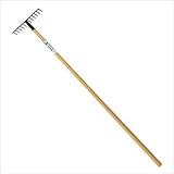 ガーデンヘルパー(GardenHelper) 木柄 スチールレーキ 12本爪 L-2W
