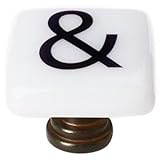 New Vintage Square Knob Finish: Oil Rubbed Bronze, Special Character: & by Sietto