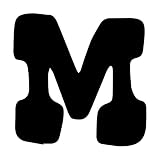 一文字からの M フォント Roadside Sサイズ 3cm×3cm 一文字からの ステッカー mojis-roads0Sm-ds