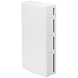 【日本製】SANKA　ストランティ ドロアー A【引き出しタイプ】【ホワイト・ホワイト】【キッチン収納】【隙間収納】