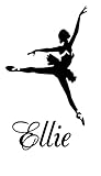 バレエダンサーEllie名Letters Childrens部屋ビニール壁アートステッカーデカール