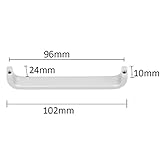 Fenteer お買い得　アルミ合金製　　ドア取っ手 　ハンドル　 ノブ　ドアノブ 　装飾 　96mm　2個入り　　