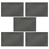 Pelsieur リニア偏光フィルム LCD/LED偏光フィルター 偏光膜シート 偏光写真用 5個（接着剤なし） ブラック