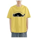 [veolaimy] Tシャツ メンズ 半袖 ティーシャツ プリント かわいい カットソー クルーネック 吸汗速乾 カジュアル プルオーバー