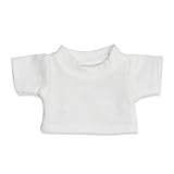 【プティルウ】 無地 Tシャツ ホワイト 12枚 （12cmぬいぐるみ用・4Sサイズ）