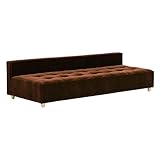 arne ベンチソファ ベンチ イス 背もたれ コーナーソファー ローソファー Baggy DX-armless 3×8 モケット ディープブラウン