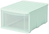 サンコープラスチック 収納引き出し シンクセルト B4-F ライトグリーン 約幅32.1×奥行42.5×高さ20.1cm 453624