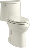 KOHLER K-3946-96 Adair Comfort Height One-Piece Elongated 1.28 GPF Toilet with Aqua Piston Flush Tec