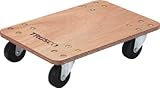 [N-5078741]ＴＲＵＳＣＯ　合板平台車プティカルゴ　４５０Ｘ３００　ゴム車 PC3045G