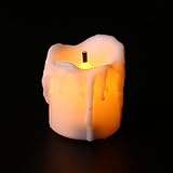 GLADLE暖かいホワイトFlameless LEDティーライトキャンドル電池式キャンドルTealights For Festival