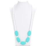Consider It Maid Baby/Toddler Silicone Teething Necklace - Turquoise - Mix It Up Collection by Consi