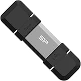 USBスティック 128GB シリコンパワー USB 3.2 + Type C C51 ブラック