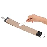 Wassby(TM) ダブル層牛革男性のシェービングレザーストラップ用理容室ストレートナイフ研ぎシェービング革砥ベルトシェービングストラップ
