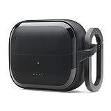 【elago】 Galaxy Buds3 FE Buds 3 Pro 対応 ケース カラビナ 付 耐衝撃 ワイヤレス充電 対応 TPU カバー [ GalaxyBuds3 ギャラクシー バッズ 3FE ギャラクシーバッズ3プロ 対応 ] EDC HANG CASE ブラック