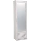 下駄箱 シューズボックス ミラー付き シューズボックス 幅45cm ホワイト