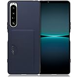 LOOF Skin Slim-Slot Xperia 1 IV 用 ケース カバー カードポケット カード収納 カード 背面 スマホケース スマホカバー 背面カード収納 [ネイビー]