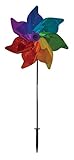 In the Breeze Rainbow Poly花びらPinwheelスピナー 18-Inch ITB-2897