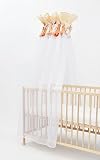 Cot bed CANOPY, MOSQUITO NET approx. 185x280cm, nursery bedding, baby, toddler (pattern: teddys in a