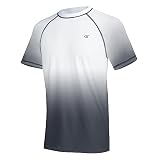 [Hyzhwl] ラッシュガード メンズ 半袖 水着 tシャツ UPF50+ 接触冷感 uvカット紫外線対策 速乾 水陸両用 通気 スポーツ 海水浴 サーフィン服 日焼け予防