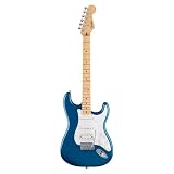 Fender フェンダー エレキギター Standard Stratocaster® HSS, Maple Fingerboard, White Pickguard, Aqua Marine Metallic ソフトケース付き