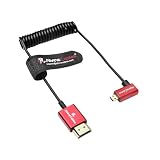 Alvin's Cables 8K対応 2.1 Micro-HDMI 左L型- HDMI 超極細ケーブル 48Gbps 高速伝送 Atomos Ninja V 対応 Canon R5 C/R5/R6 Sony α7R IV/α7 IV 録画用 カメラ周辺機器