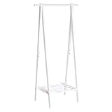 リファニ(Lefurni) ハンガーラック 幅75 折りたたみ式 木製 洋服掛け コートハンガー ホワイト