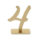 Kate Aspen 'Good As Gold' Classic Table Numbers, 1 to 6 [並行輸入品]
