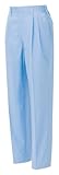 アイトス レディースシャーリングパンツ(2タック)(春夏用)  AZ-5363  007 サックス  3Lサイズ