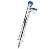 苗移植機 ハンドプランター 長い手持ち 万能移植器 野菜栽培 耐久性と防錆性に優れる ステンレススチール製 (单把手双拉线款)