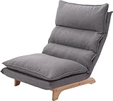 セルタン ダブルクッション ローソファ デニム調アッシュグレー 日本製 A1428a-a-606GRY