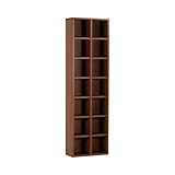 arne 本棚 日本製 完成品 2列 7段 幅50cm 高さ170cm 可動棚 シェルフ コミック収納 ラック H-001 2×7 ブラウン