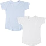 赤ちゃん本舗　半袖丸首シャツ２枚組　カラー　サックス (70cm)