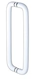 アクリルレインボーハンドル 両面 ホワイト　30φ300mm (AK-101-R-30-300-WH)　10組入