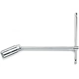 Beta 957 16mm T Handle with Swivelling Socket Spark Plug Socket Wrench, with Chrome Plated by Beta T