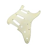YJB PARTS ST50's ストラト用ピックガード レリックミントアイボリー3Ply インチ 日本製