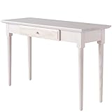 ライフスタイリングショップ 天然木デスク テーブル 幅120×奥行45cm 木製 オフホワイト  LS-661POWH