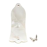 Musiclily Proトラスロッドカバーベルシェイプ USA LPレスポールエレキギター用、ホワイトパール