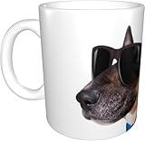 レインボーフラッグ ピットブル マグカップ コーヒーカップ セラミックカップ にはイヤーハンドル ポーセレン 耐熱 耐寒 大容量 誕生日 結婚記念日 プレゼント 人気 カップル 贈り物 330ml