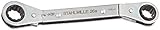 Stahlwille 26A-1/2X9/16 Steel Ratchet Ring Spanners with Bi-Hexagon, 1/2' x 9/16' Diameter, 170mm Le