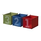 IKEA(イケア) KUSINER 80169293 ボックス, ブルー/グリーン, レッド