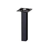 CS33283 スマートレグ角脚 25×25×150mm黒 【4入】