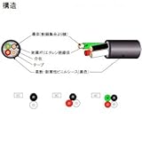 テイコク ★切売販売★ 柔軟耐寒性ビニルシースキャブタイヤケーブル 2.0m㎡ 2心 1m単位切り売り CRCVCT2.0SQ×2C